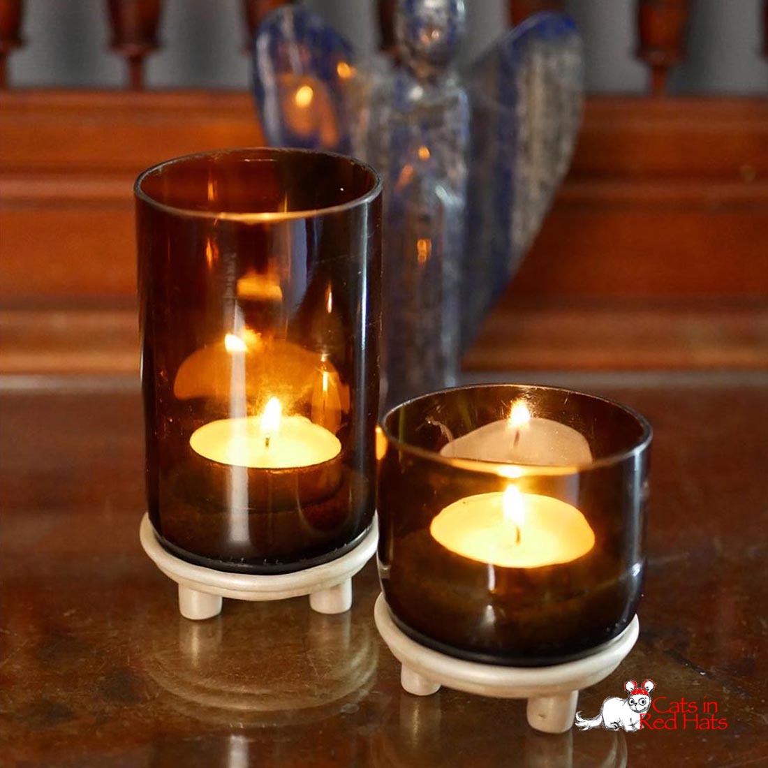 Misc recycled glass items